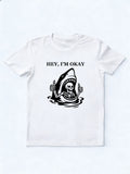 Hey, I'm Okay Halloween Spooky Season Vibe T-shirt