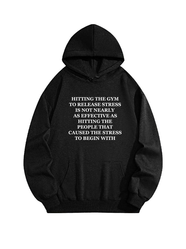 Hitting People to Release Stress Christmas Seasom Vibe Hoodie