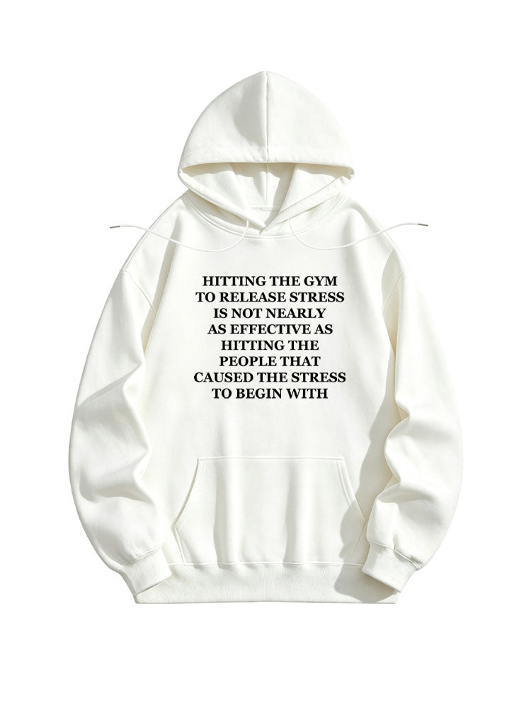 Hitting People to Release Stress Christmas Seasom Vibe Hoodie