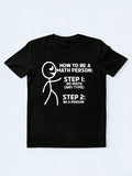 How To Be A Math Person Back To School T-shirt