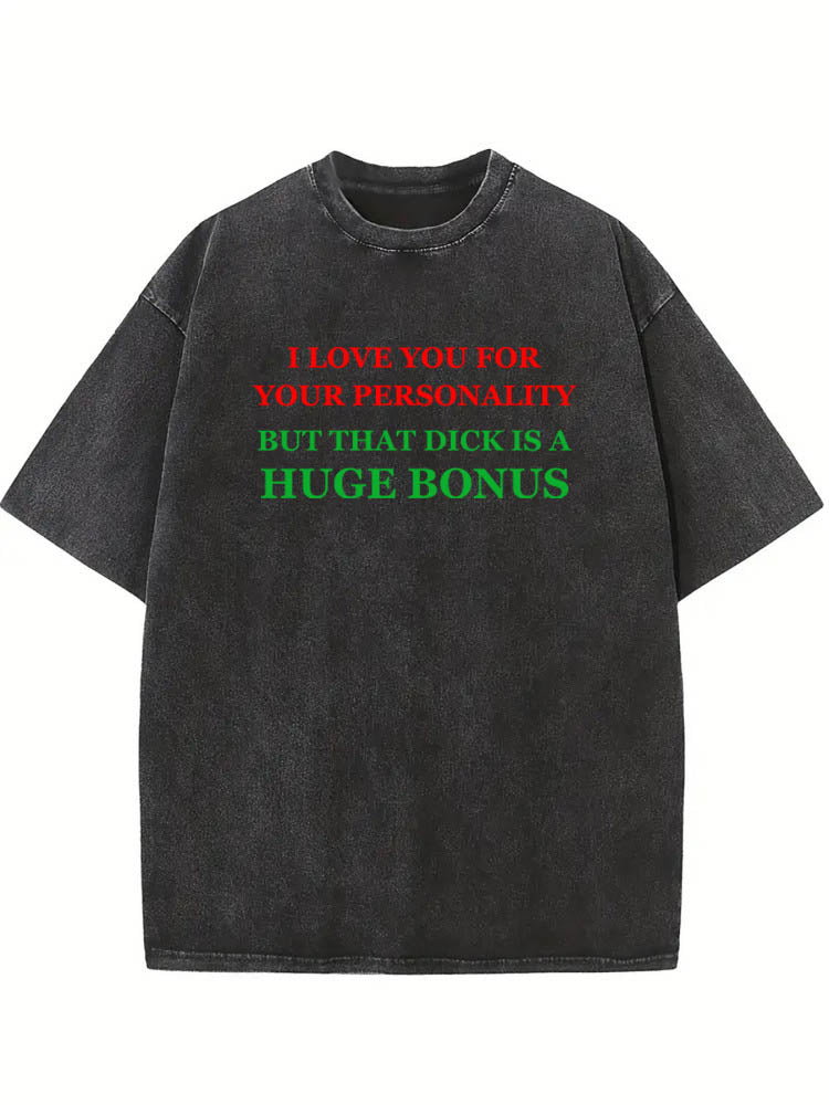 Huge Bonus Christmas Season Vibe Washed T-shirt