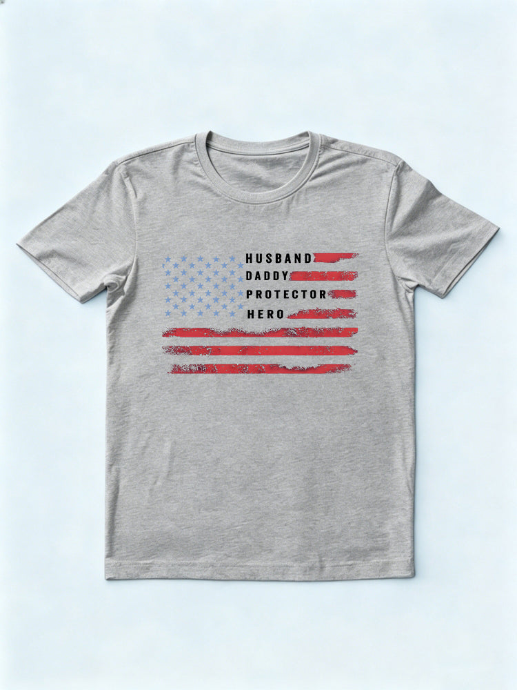 Husband Daddy Protector Hero Gift T-shirt