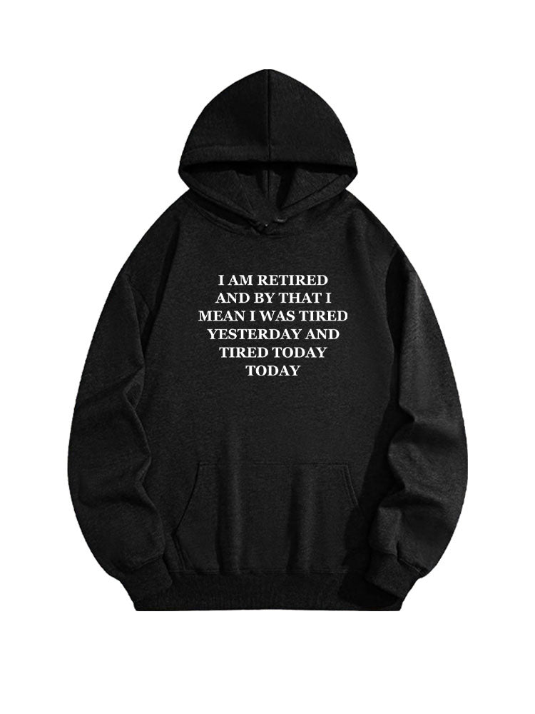 I Am Retired Christmas Season Vibe Hoodie