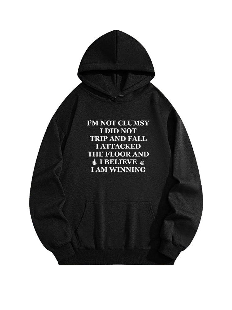 I Attacked The Floor And I'm Winning Spooky Season Halloween Vibe Hoodie