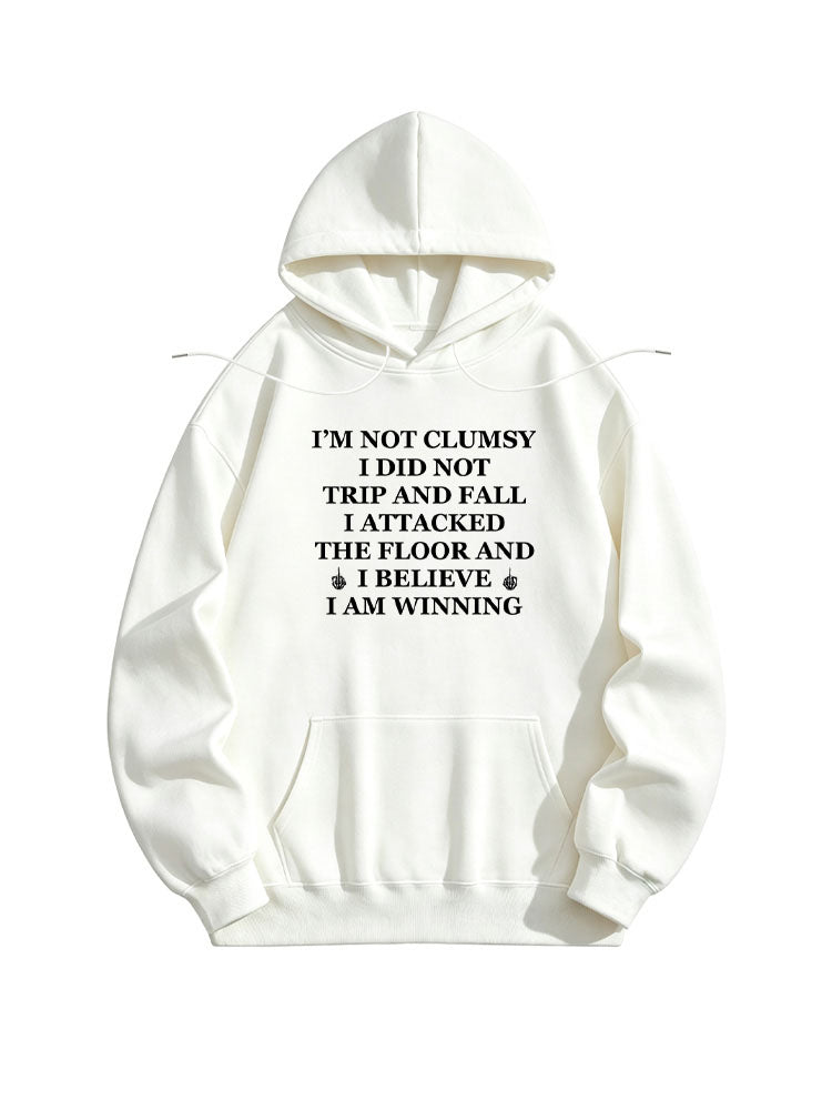 I Attacked The Floor And I'm Winning Spooky Season Halloween Vibe Hoodie