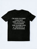 I Attacked The Floor And I'm Winning Spooky Season Halloween Vibe T-shirt