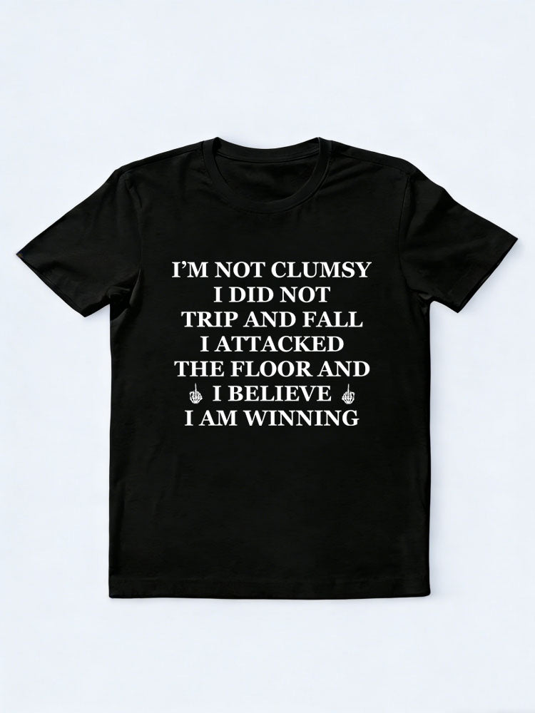 I Attacked The Floor And I'm Winning Spooky Season Halloween Vibe T-shirt