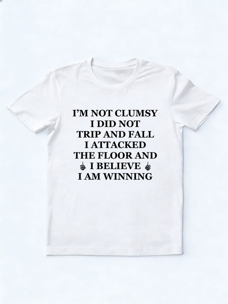 I Attacked The Floor And I'm Winning Spooky Season Halloween Vibe T-shirt
