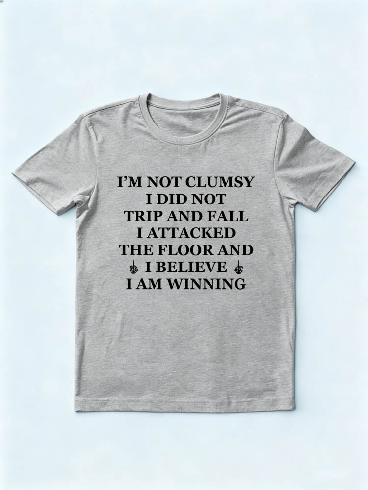 I Attacked The Floor And I'm Winning Spooky Season Halloween Vibe T-shirt