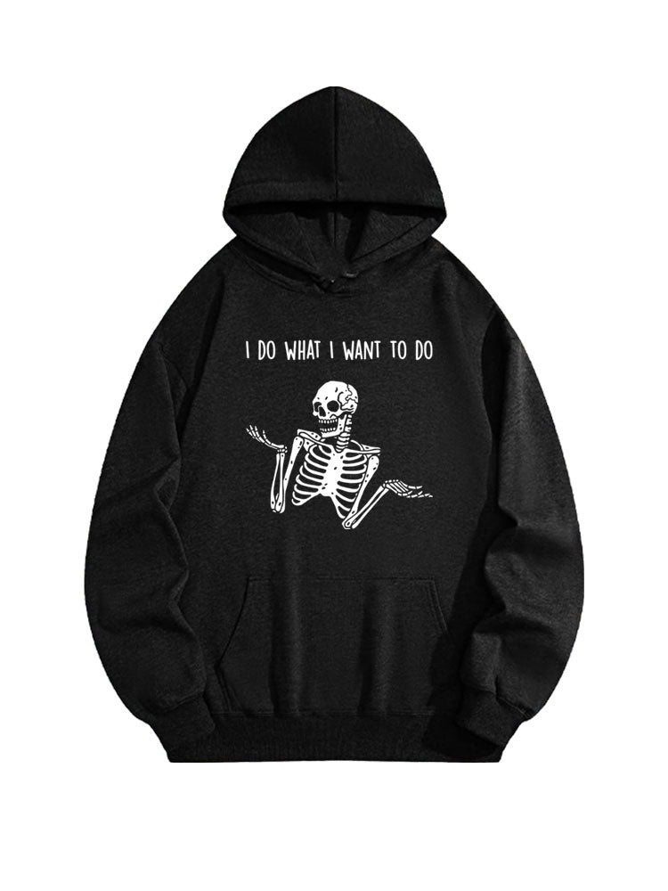I Do What I Want To Do Halloween Spooky Season Vibe Hoodie