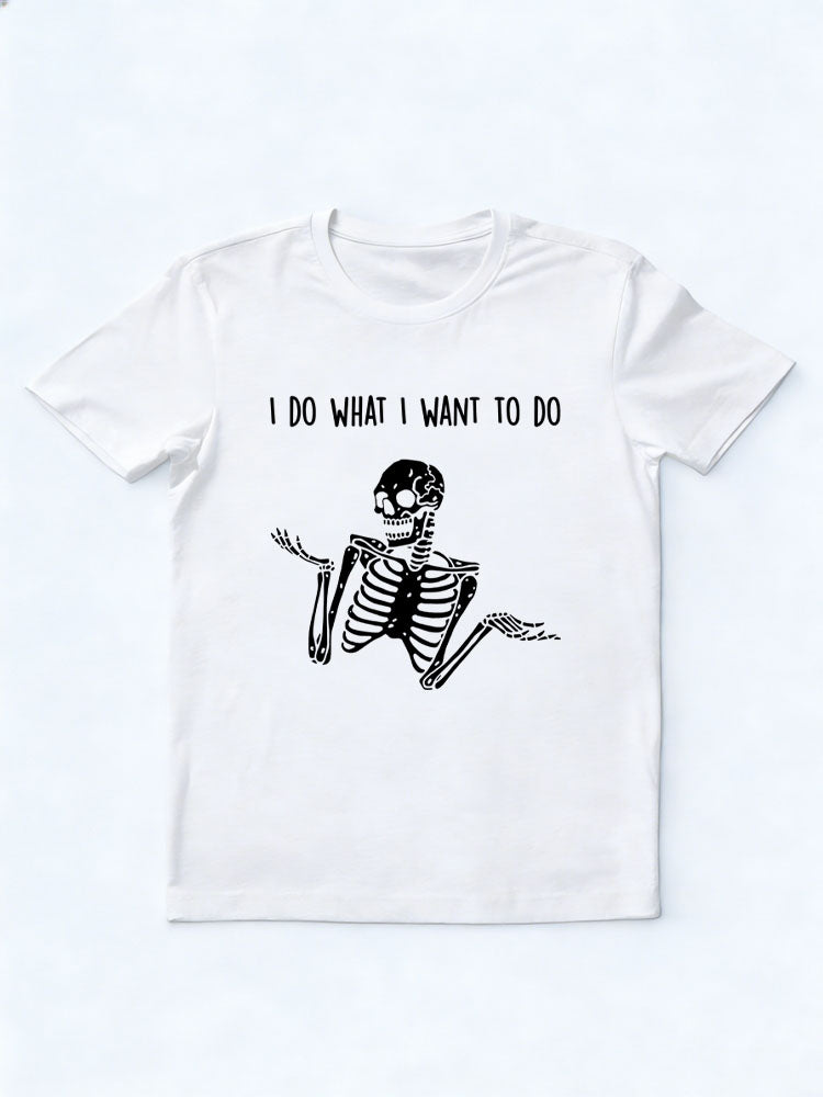 I Do What I Want To Do Halloween Spooky Season Vibe T-shirt