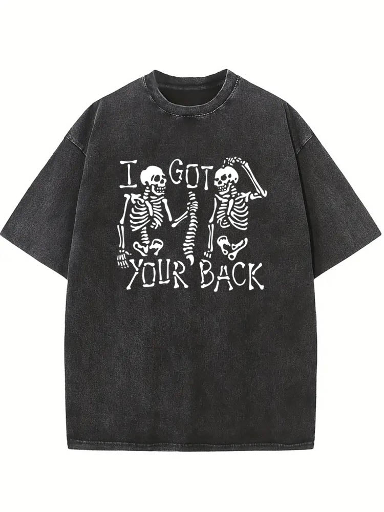 I Got Your Back Halloween Spooky Season Vibe Washed T-shirt