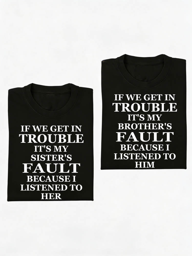 I Lisent to My Brother Sister Christmas Season Vibe T-shirt