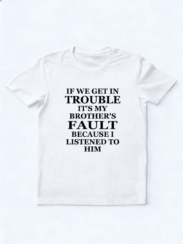 I Lisent to My Brother Sister Christmas Season Vibe T-shirt