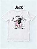I Literally Hate Everyone Spooky Season Halloween Vibe T-shirt