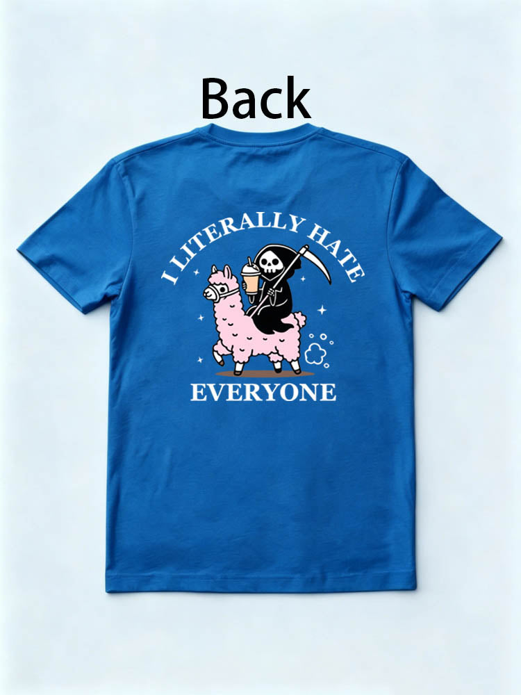 I Literally Hate Everyone Spooky Season Halloween Vibe T-shirt
