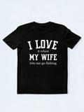 I Love My Wife Gift T-shirtv
