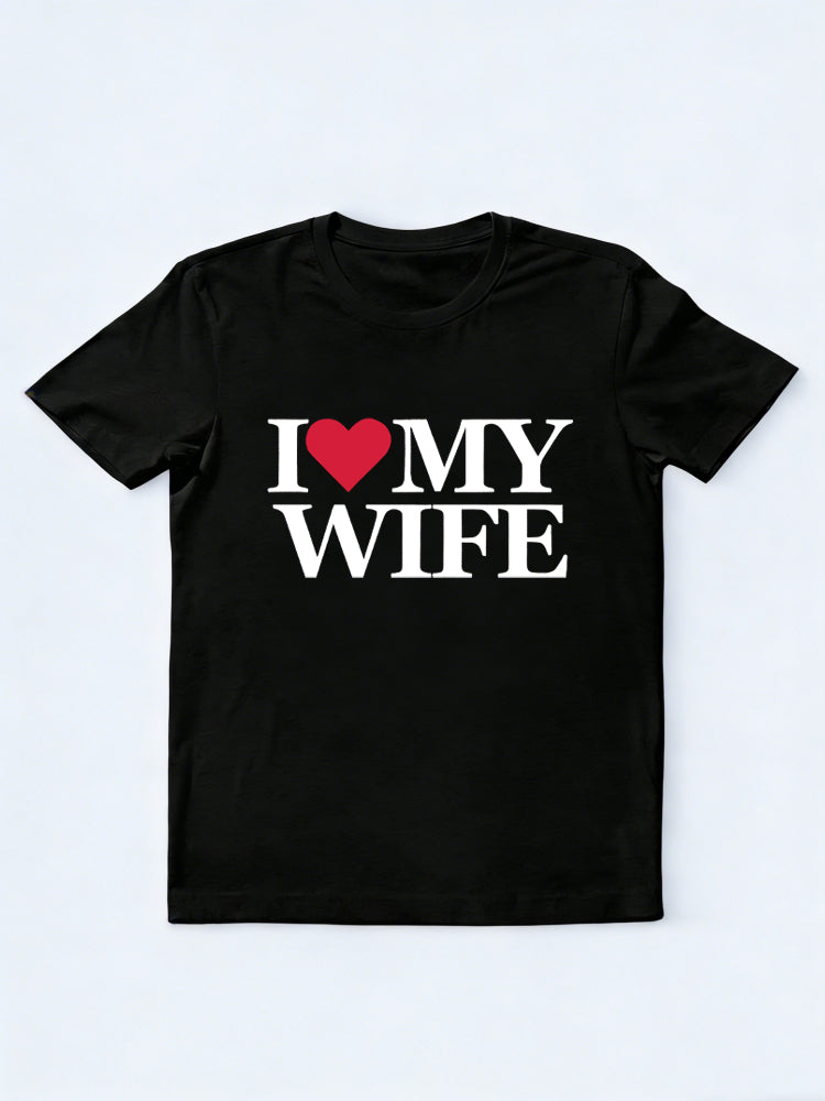 I Love My Wife/ Husband Wedding Anniversary Gift T-shirt