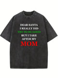 I Take After My Mom/ Dad Christmas Season Vibe Washed T-shirt