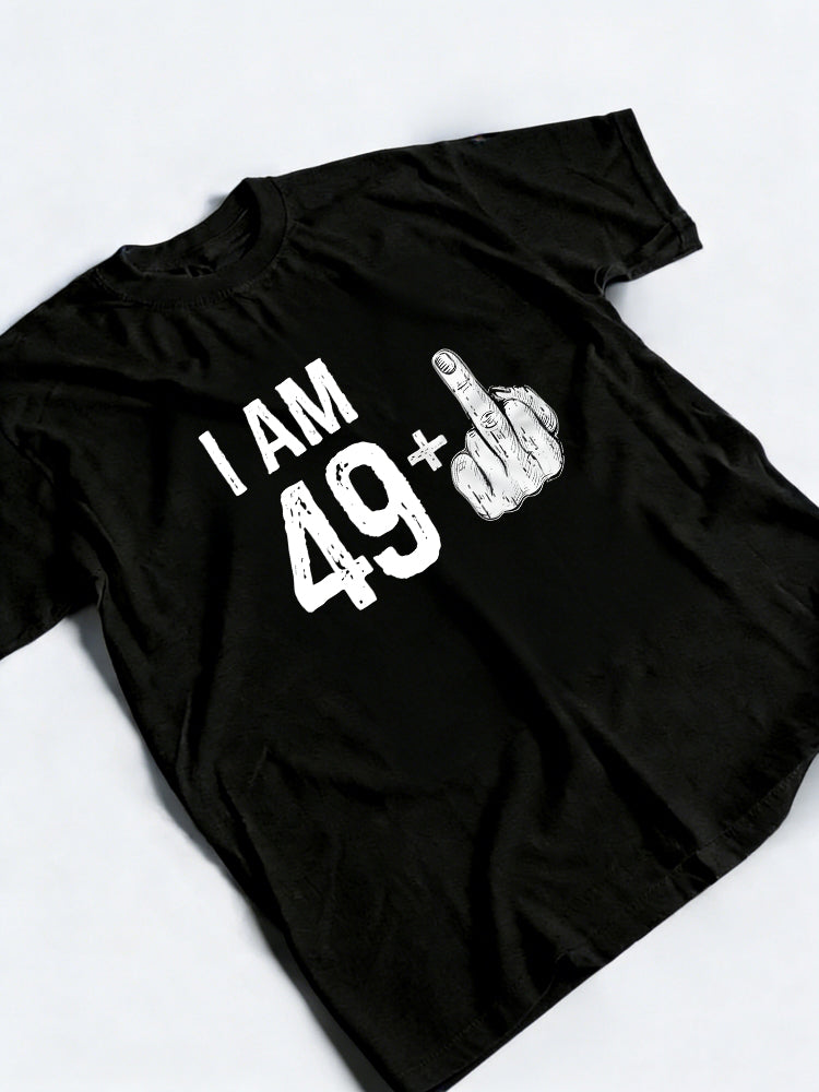 I'm 49 Plus 1 Middle Finger Funny Birthday Gift T-Shirt