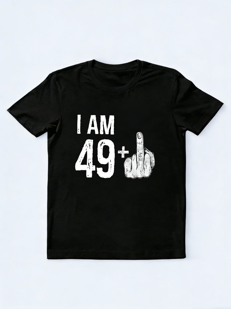I'm 49 Plus 1 Middle Finger Funny Birthday Gift T-Shirt