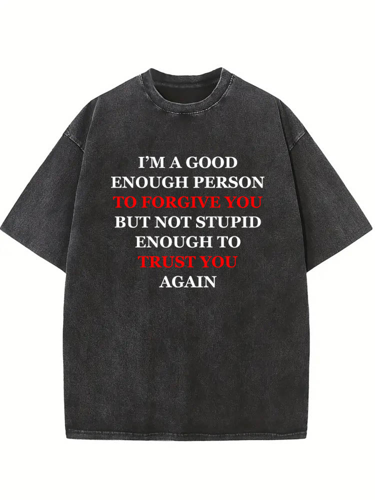 I'm A Good Enough People Christmas Season Vibe Washed T-shirt