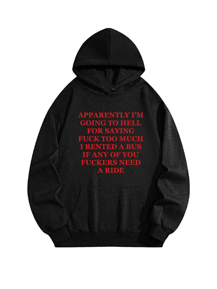 I'm Going To Hell For Saying Fuck Too Much Christmas Season Hoodie