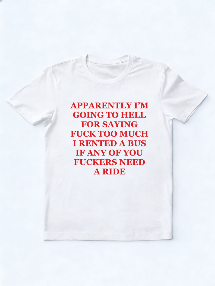 I'm Going To Hell For Saying Fuck Too Much Christmas Season T-shirt