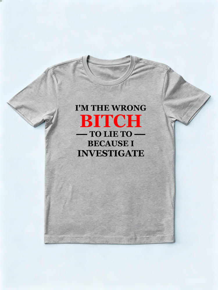 I'm The Wrong Bitch Christmas Season Vibe T-shirt