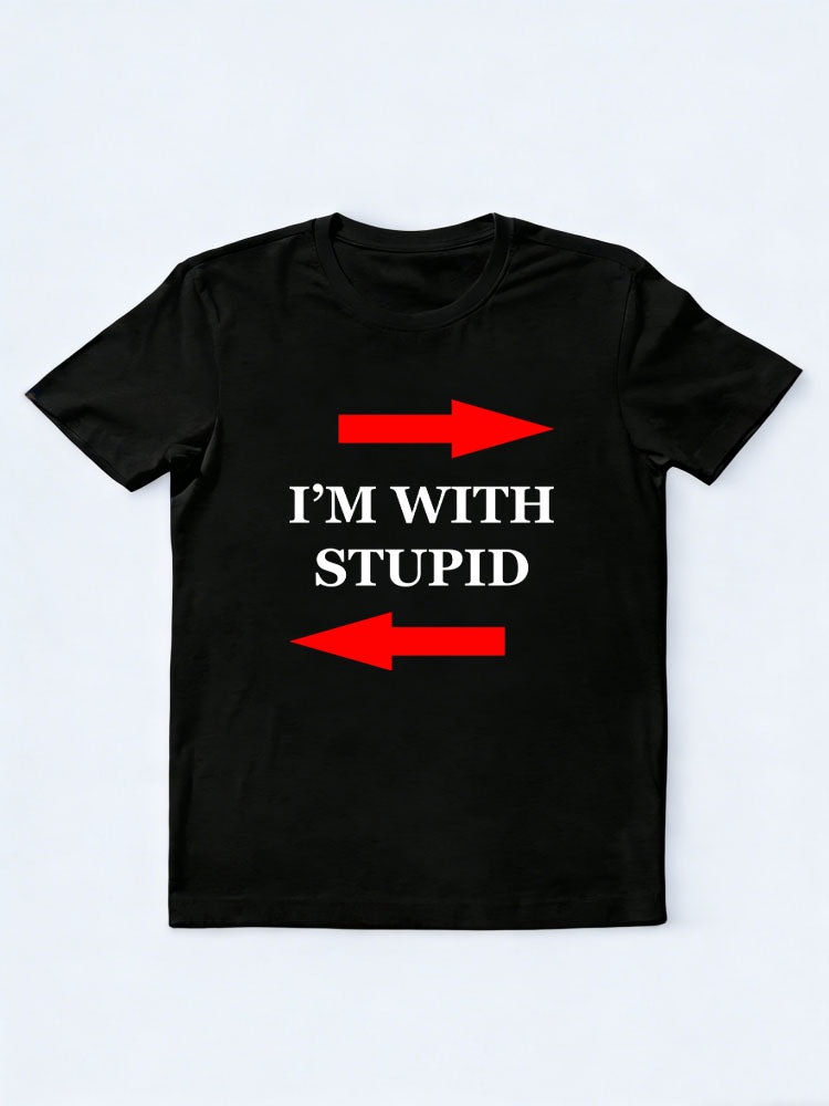 I'm With Stupid Christmas Season Vibe T-shirt
