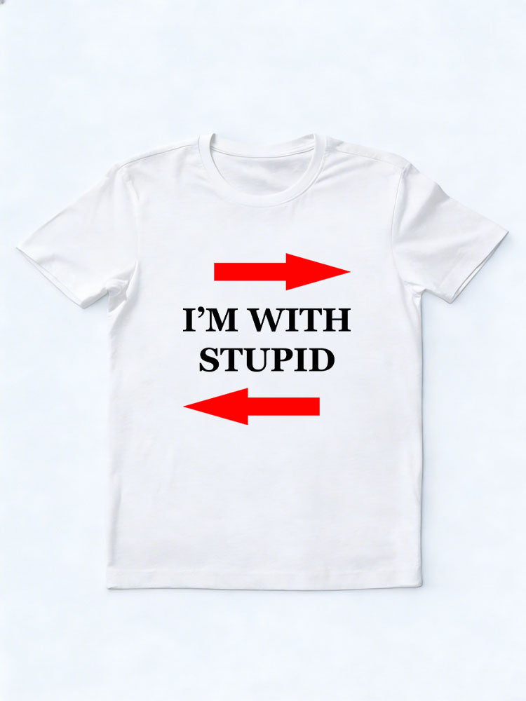 I'm With Stupid Christmas Season Vibe T-shirt