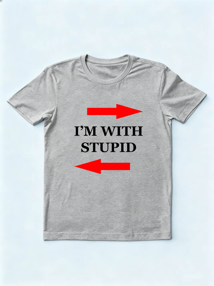 I'm With Stupid Christmas Season Vibe T-shirt