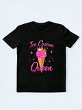 Ice Cream Queen Cute Summer Squad Birthday Gift T-shirt