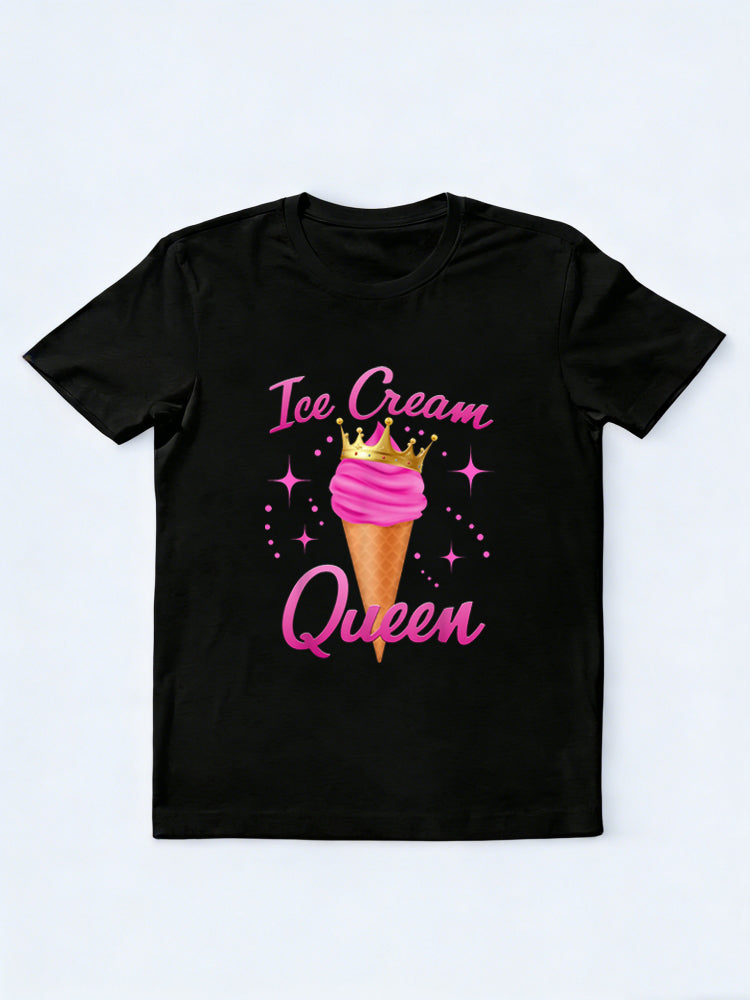 Ice Cream Queen Cute Summer Squad Birthday Gift T-shirt