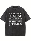 In My Head You Are Punched In Face 3 Times Washed T-shirt