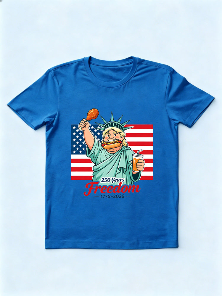 Independence Day 250 Years Freedom 1776~2026 Gift T-Shirt