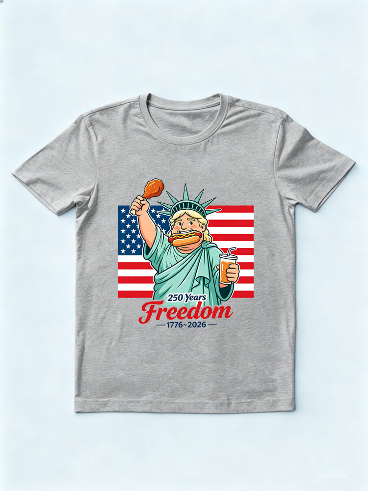 Independence Day 250 Years Freedom 1776~2026 Gift T-Shirt