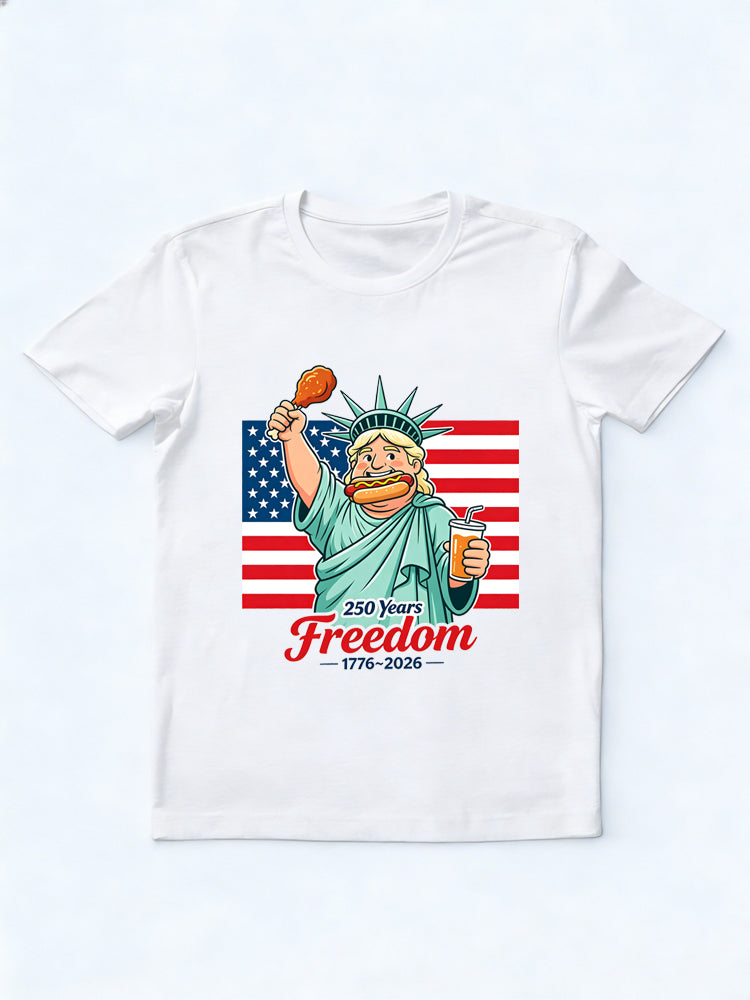 Independence Day 250 Years Freedom 1776~2026 Gift T-Shirt