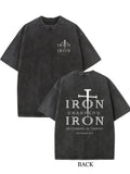 Iron Sharpens Christ/ Prayer Gift Washed T-shirt