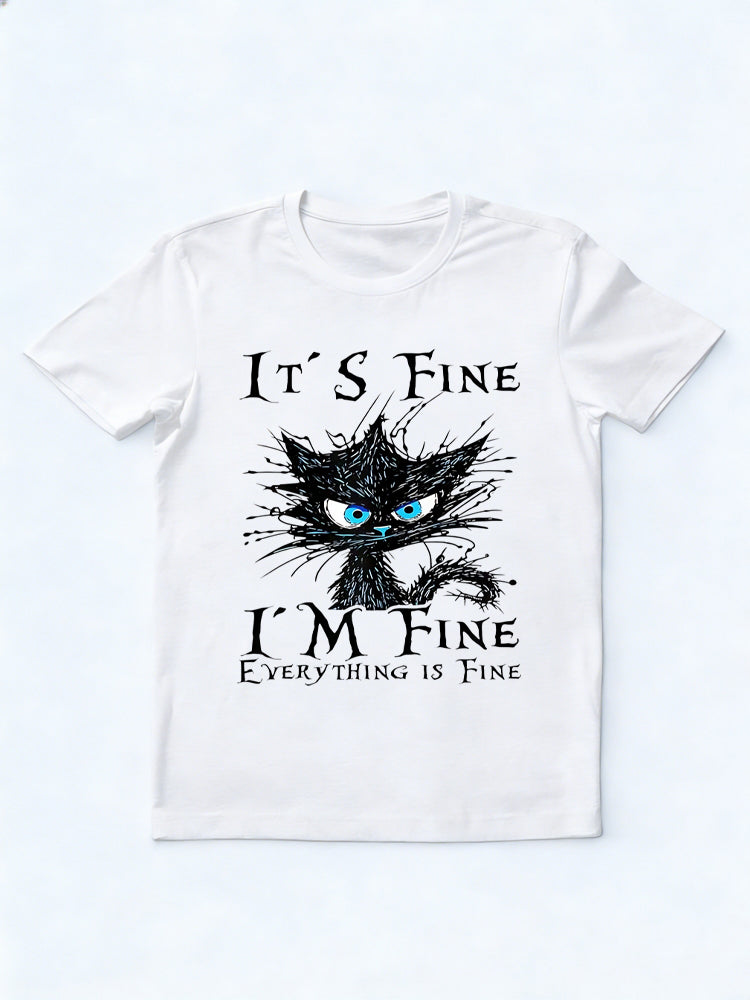 It′s Fine Im Fine Everything Is Fine Back To School T-shirt