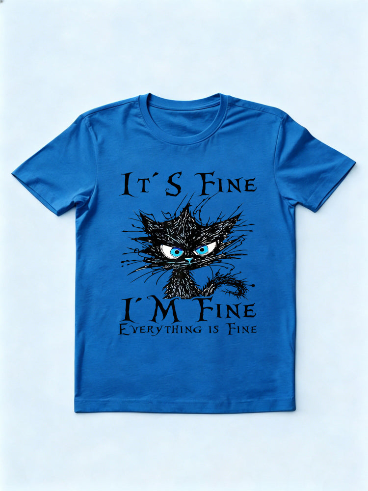 It′s Fine Im Fine Everything Is Fine Back To School T-shirt