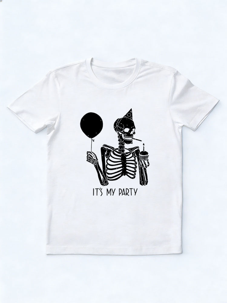 It‘s My Party Halloween Birthday Spooky Season Vibe T-shirt