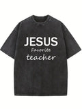 Jesus Favorite Teacher Back To School Gift Washed T-shirt