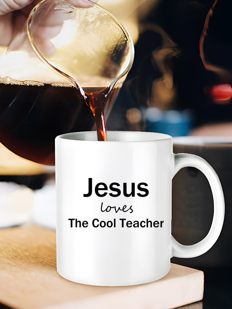 Jesus Loves the Cool Teacher Mug