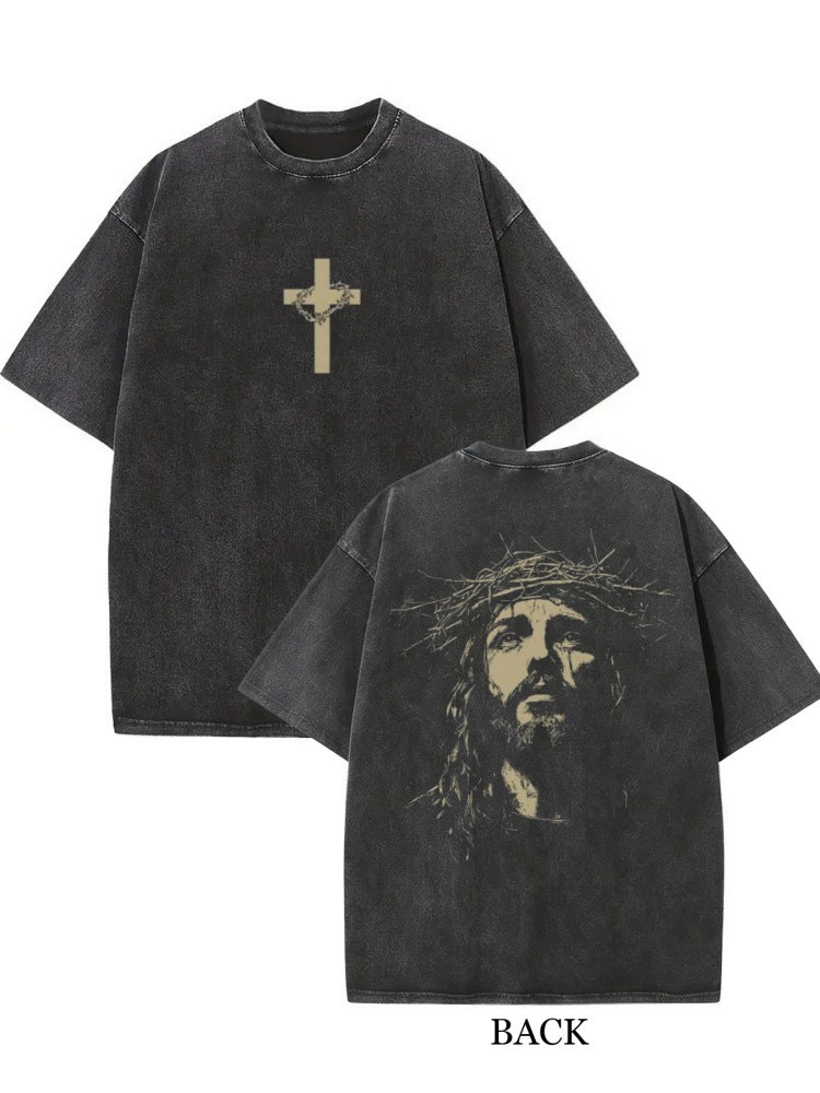 Jesus Saves Christ Birthday Gift Washed T-shirt