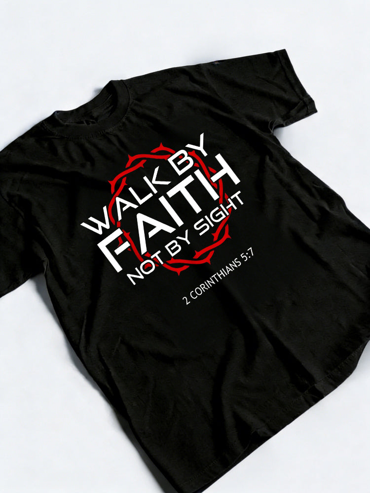 Jesus Walk By Faith Christian Easter Gift T-shirt