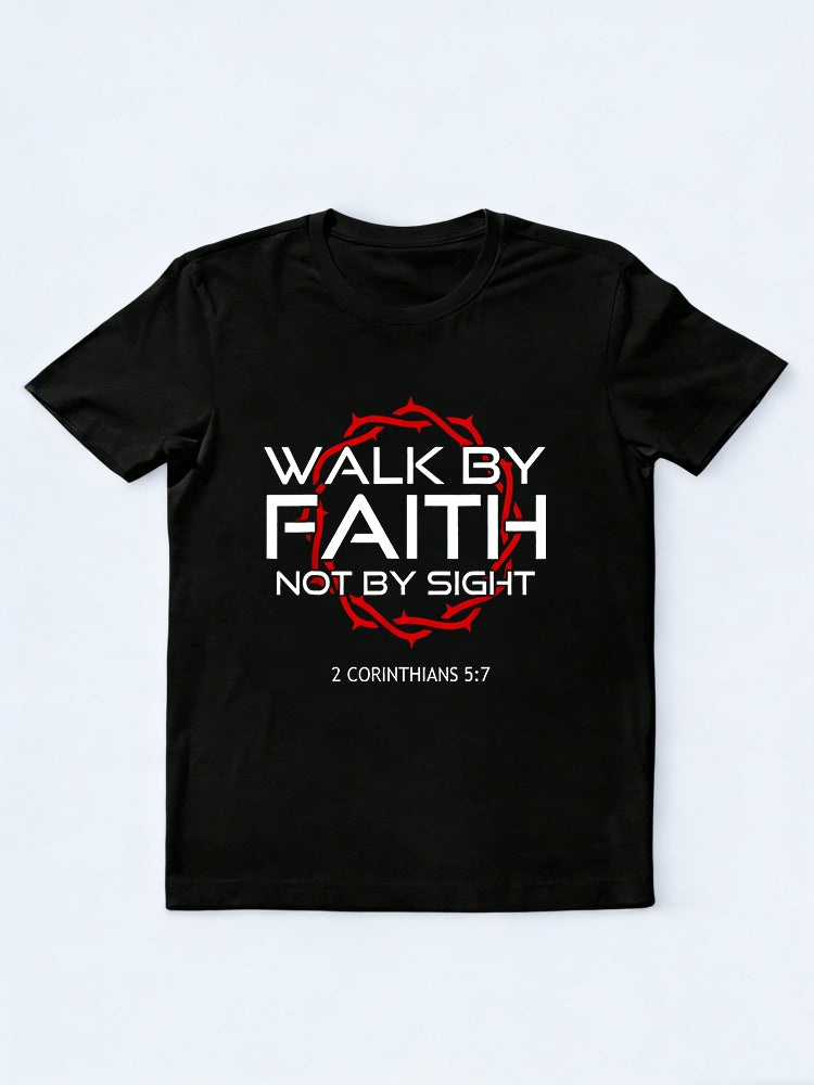 Jesus Walk By Faith Christian Easter Gift T-shirt
