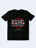 Jesus Walk By Faith Christian Easter Gift T-shirt