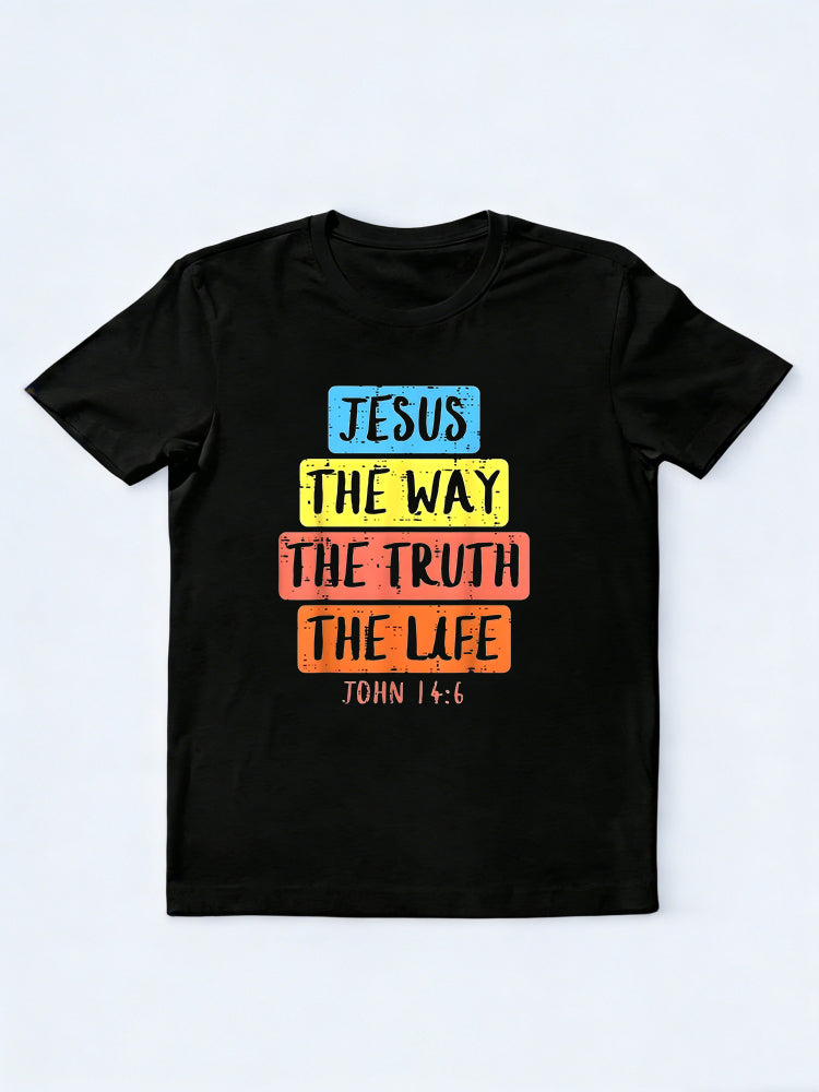 Jesus Way Truth Life John 146 Easter Religious Easter Gift T-Shirt