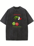 Jingle Your Balls Merry Christmas Vibe Washed T-shirt